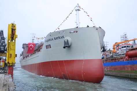 NB80 Projesi: M/T BAŞARAN BAYRAK Denize İndirildi